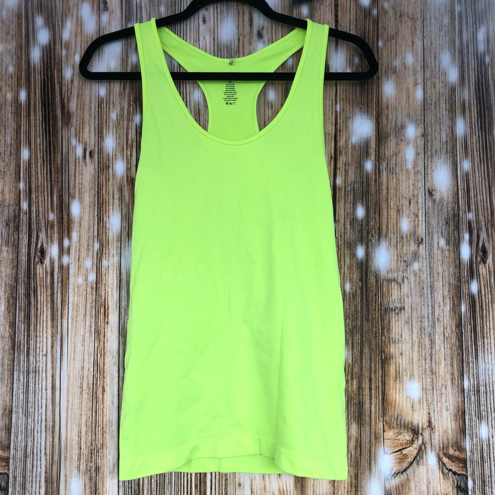 Bozzolo Stretchy Lime Green Yellow Tank Top